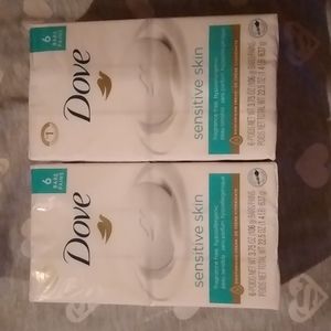 2 Packs Bar Soap Dove Sensitive Skin